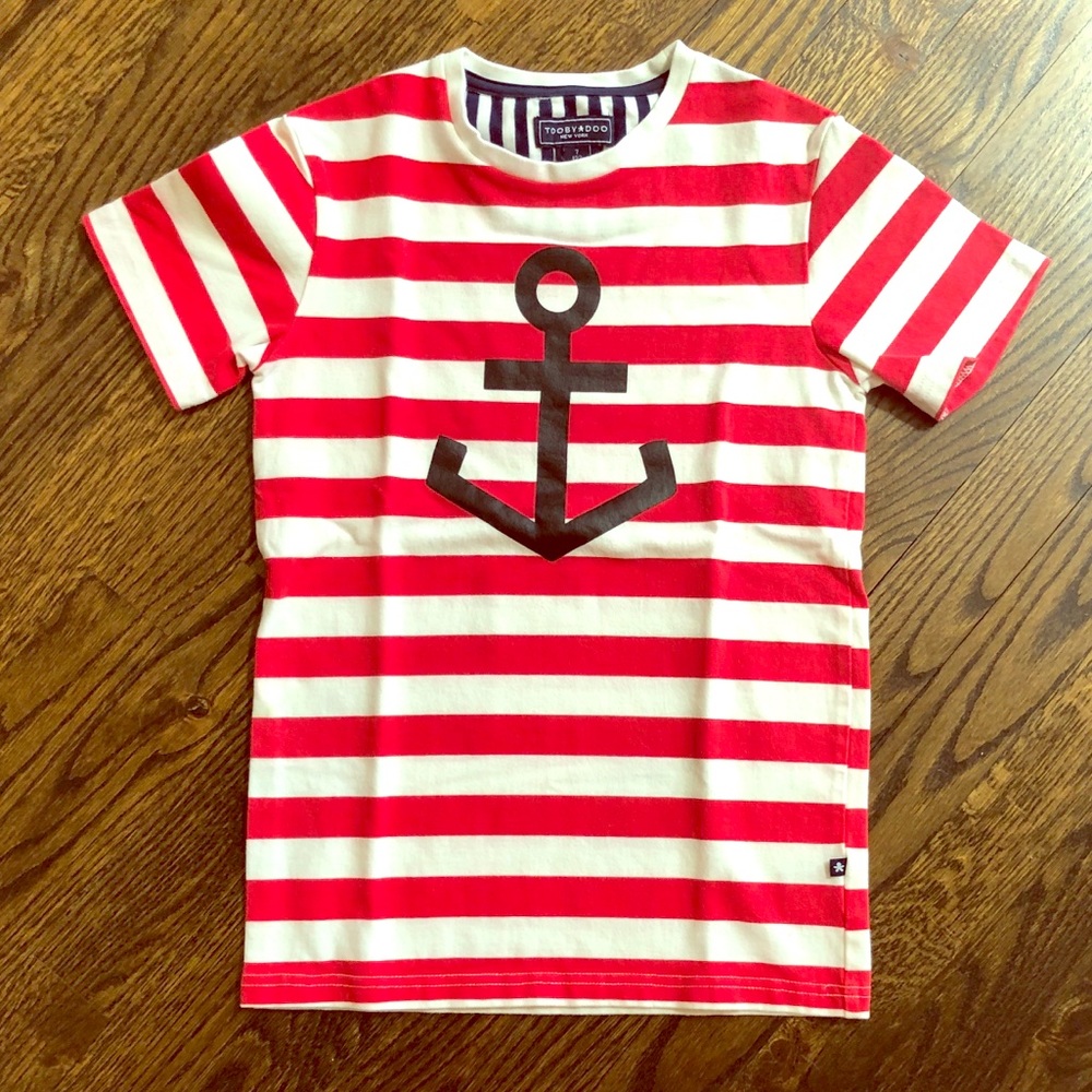 Tooby Doo Boys Nautical Shirt Sz 7